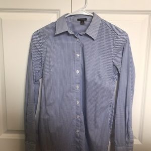 Ann Taylor strip blouse